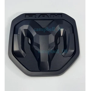 Für Dodge RAM1500 Abzeichen Trunk Tail Emblem Aufkleber Auto Schwarz Matt NEW - Bild 1 von 5