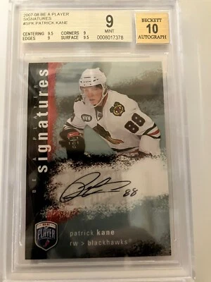2007-08 Upper Deck Be a Player - Signatures #S-PK Patrick Kane (AU, RC) - Image 1 of 2