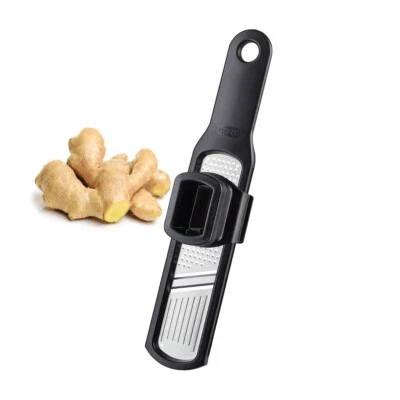 Edelstahlreibe RAFINO Küchenreibe Fein Grob Feine Klingen Scharf Gemüsereibe - Bild 1 von 4