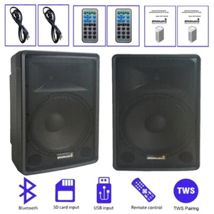 2 x STARAUDIO Powered PA Audio Lautsprecher Bühne Karaoke Bluetooth KTV TWS Lautsprecher - Bild 1 von 23