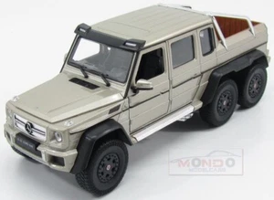 1:24 Welly Mercedes Benz G-Class G63 V8 Amg 6X6 W463 2013 Light Gold WE24061LGD - Imagen 1 de 2