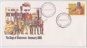 Estampilla 22c Ned Kelly PSE 1980 Trans Australian Railway Australia del Sur matasellos - Imagen 1 de 1
