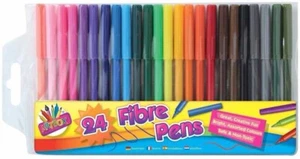 🌈 Artbox 24 Fibre Tip Colouring Pens – Smooth, Bold & Brilliant for All Ages - Picture 1 of 4