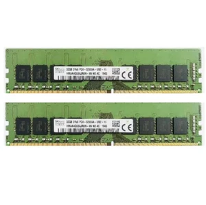 Hynix 64GB (2X32GB) DDR4 3200MHz PC4-25600 2RX8 UDIMM Memory Ram HMAA4GU6AJR8N - Picture 1 of 5