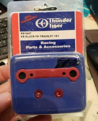 Thunder Tiger PD1847Red Billet Front Plate Mount EB4 S3 ST-1Optional Part - Image 1 of 3