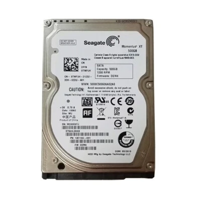 Seagate ST500LX003 500GB 7200RPM SATA 6Gb/s 2.5" SSHD Hybrid Hard Drive - Image 1 of 3