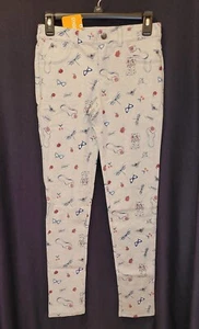 PANTALONES DE PUNTO GYMBOREE PARA NIÑAS TALLA 14 NUEVOS CON ETIQUETAS, ESTILO JEANS, CREMALLERA, BROCHE DE PRESIÓN, BOLSILLOS - Imagen 1 de 4