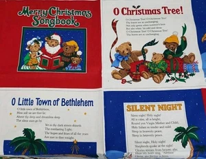 Libro Canzoni Buon Natale Vintage Morbido 44x36 Taglio e Cucito da Pannello VIP Cranston Bears - Foto 1 di 8