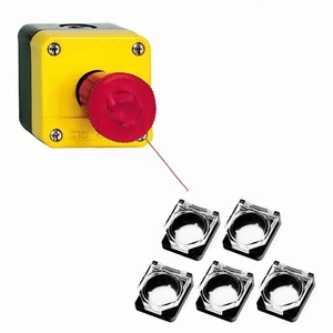5 Pieces Push Button Cover Guard 22mm for Chemical Machine Made Kitchen - Afbeelding 1 van 14