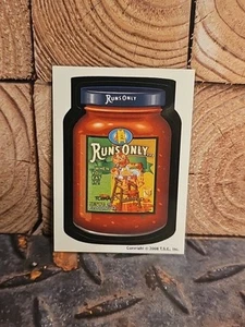 Tarjeta adhesiva Runs Only Sauce 2008 Silly Supermarket Wacky - Imagen 1 de 2