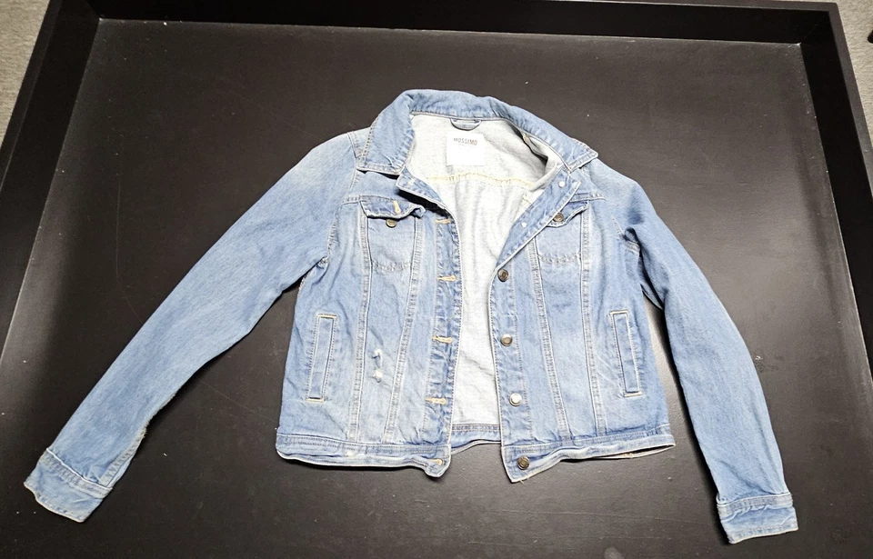 Mossimo Acid Wash Denim Chaqueta Vaquera Mujer Talla Grande Foto 1 de 4