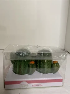 Kaktus Salz und Pfefferstreuer Neu im Karton 3"H Keramik - Bild 1 von 6