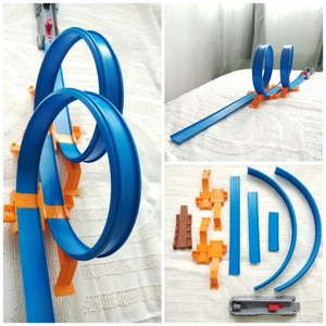 Hot Wheels Double Loop Track, Launcher Parts Bundle - Picture 1 of 8