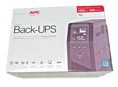APC Back-UPS Pro BN1500M2 1500VA 10-Out LCD UPS - New, Sealed Box - Image 1 of 4