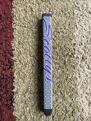 Scotty Cameron 定制商店灰色和紫色 11 英寸中号桨推杆高尔夫握把 — 第 1/3 张图片
