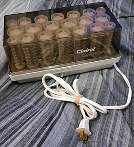 Rulli caldi vintage Clairol Kindness 3 vie Hairsetter Mist K-420S Z senza clip funziona - Foto 1 di 3