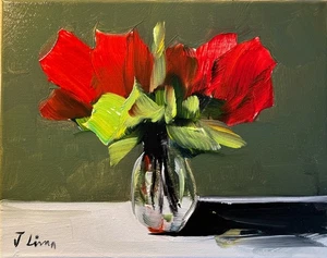 JOSE LIMA ÖLGEMÄLDE IMPRESSIONIST KUNST SAMMLERSTÜCK 8x10 - Bild 1 von 3