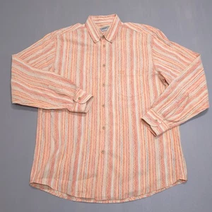 Missoni Sport Shirt Mens Size 52 XL Colorful Stripe Linen Blend Geometric VTG  - Picture 1 of 20