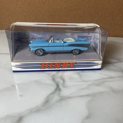Matchbox Dinky 1/43 Scale DY-27B - 1957 Chevrolet Bel Air Convertible - Blue - Image 1 of 4
