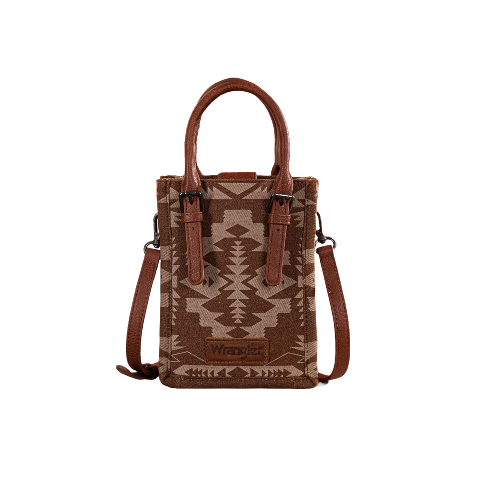 Bandolera Wrangler Damas Estampado Suroeste North South Minil WG2212-8122BR Foto 1 de 1