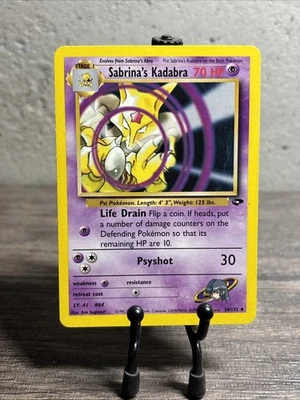 Sabrina's Kadabra 58/132 Gym Challenge Regular Uncommon-WOTC-Fast Shipping-LP!! - Image 1 of 4