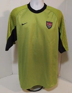 Nike USMNT USA Goalkeeper Authentic Soccer Jersey  Men's Size XL 90's - Picture 1 of 6
