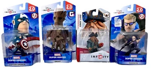 Marvel Disney Action Figure Set Of 4 Infinity 2.0 Davy Jones, Groot, Hawkeye New - Picture 1 of 18