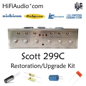 Scott 299C tube amp amplifier restoration repair upgrade rebuild kit capacitor - Picture 1 of 9