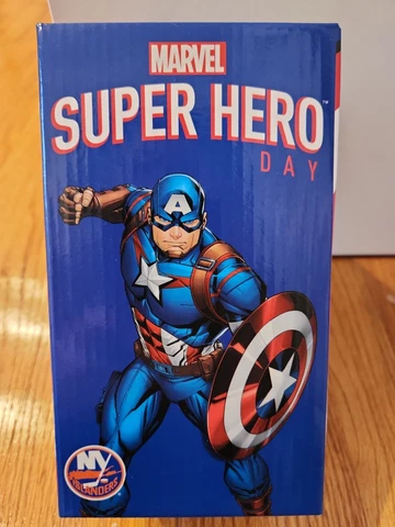 NEW Marvel Captain America New York Islanders Super Hero Day Bobblehead 2019 Cover