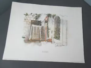 Impresión del patio del libro Tierra Prometida - Firmado Gordon Wetmore 174 - Imagen 1 de 9