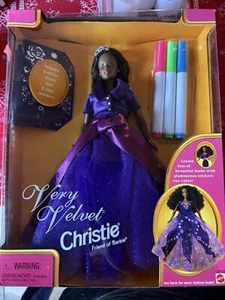 VINTAGE BARBIE DOLL 1998 VERY VELVET CHRISTIE FRIEND OF BARBIE #20529 - Picture 1 of 13