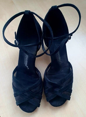 Diamant Tanzschuhe, Gr. UK 4½ (37⅓), Schwarz, 4,2cm Absatz. - Bild 1 von 2