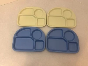 Set of (4) - Pottery Barn Kids - Melamine Partitioned Plates - Picture 1 of 6