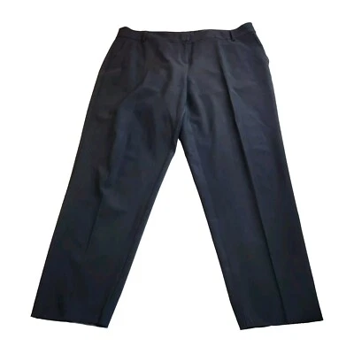 Pantalones de vestir Eileen Fisher para mujer mezcla de lana talla grande negros pantalones de oficina Foto 1 de 4