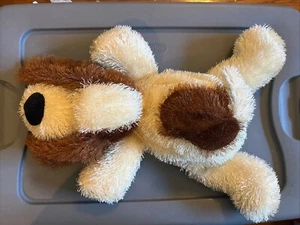 Scruffy Floppy Beagle Hund Plüsch weiß mit braunen Punkten - Bild 1 von 6