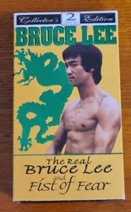 The Real Bruce Lee/Fist of Fear VHS 1993 2 Tape Set Collectors Edition Free Ship - Picture 1 of 4