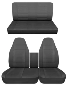 Front and Rear seat covers fits 2003-2009 Chevy Kodiak C4500-7500 crewcab charco - Picture 1 of 1