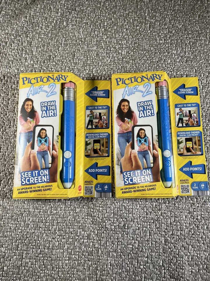 Mattel Games - Bundle Pack - Pictionary Air 2 (HNT74) UNO Flex