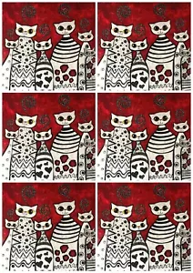 Papel de arroz para álbum de recortes decoupage gatos artesanales 752* - Imagen 1 de 1