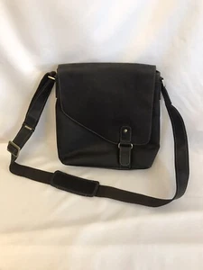Visconti London BROWN GENUINE LEATHER FLAP SHOULDER BAG CROSSBODY MESSENGER - Picture 1 of 12