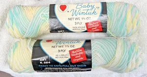 Neu aus altem Lagerbestand Vintage Red Heart Baby Wintuk Garn 964 Wiegenlied - 1,75 Unzen - 3-fädig Menge 2 - Bild 1 von 4
