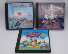 PS1 Software Jumping Flash 1 2 & Robbit mon Dieu 3Games Set Japan PlayStation
