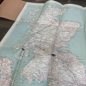 Road Map Of Great Britain Vintage by W&AR - Bild 1 von 3