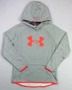 Girl's Youth Under Armour Cold Gear Loose Heather Pullover Hoodie - Picture 1 of 3