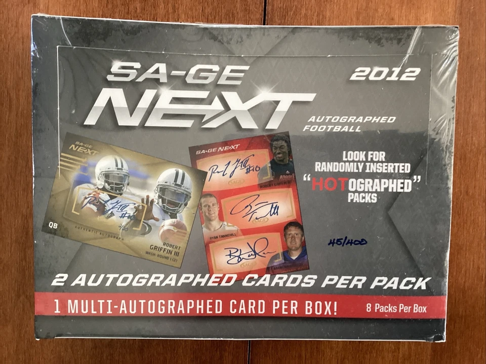 2012 Sage Next Football Box-16 Autographs Per Box - Image 1 of 3