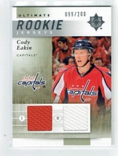 11-12 UD Upper Deck Ultimate Rookie Jerseys  Cody Eakin  /200  Dual Jerseys
