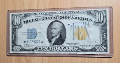 FR. 2309* 1934-A $10 *STAR* “NORTH AFRICA” SILVER CERTIFICATE NOTE - Image 1 of 4