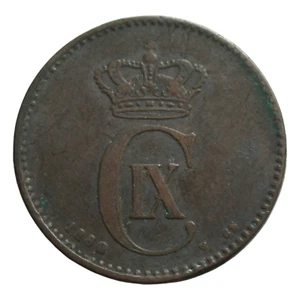 Denmark 1880 2 Ore - Picture 1 of 2