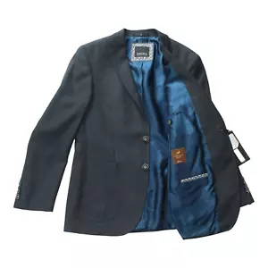 $498 New DIGEL Sports Coat Blazer Sz US 38 EU 48 Navy Easy Wear Wool Suit Jacket - Picture 1 of 10