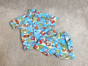 Aloha Republic Toddler Sz 1T Hawaiian Christmas Shorts Outfit Made in Hawaii - Picture 1 of 6